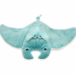 Les Déglingos Peluche géante Mantalou la raie manta et son bébé Aqua (67 cm)