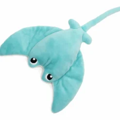 Les Déglingos Peluche géante Mantalou la raie manta et son bébé Aqua (67 cm)