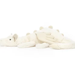 Jellycat Peluche géante Scrumptious dragon neige (66 cm)