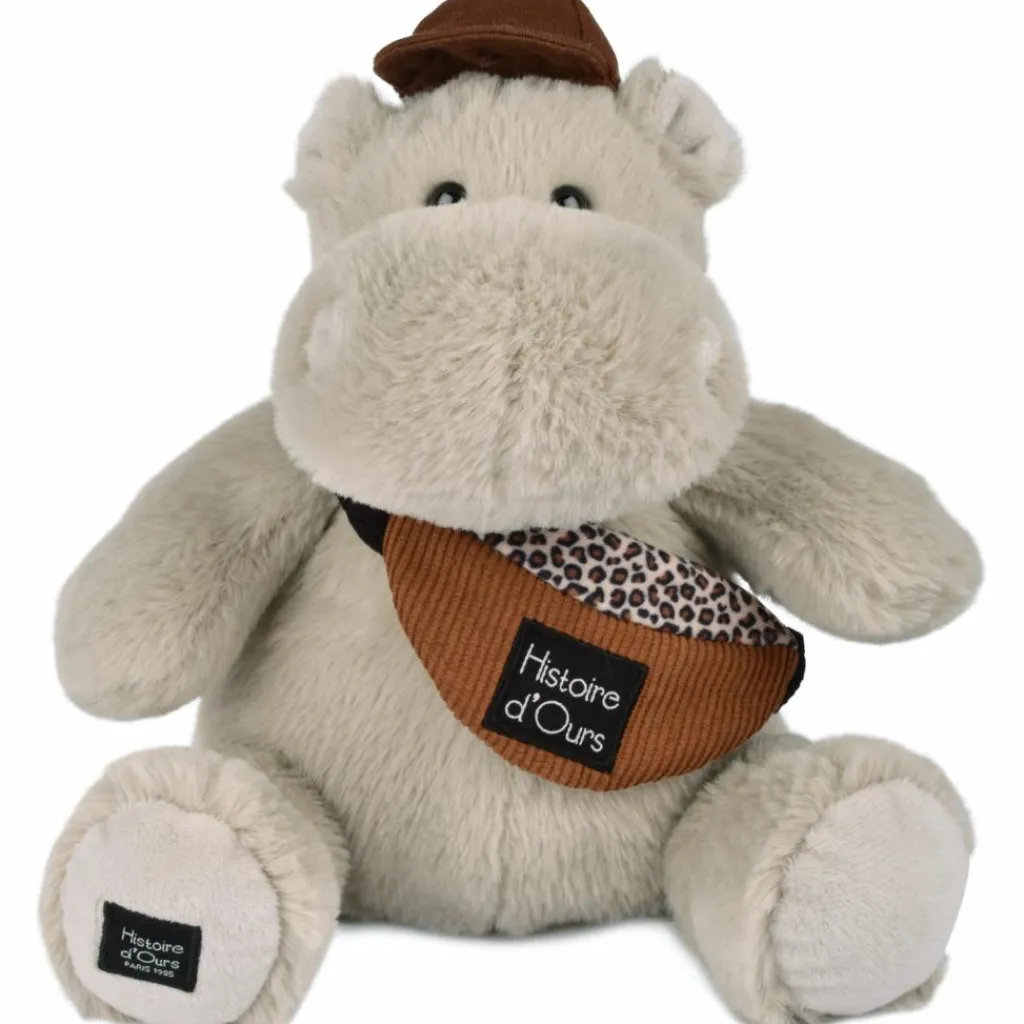 Histoire d'Ours Peluche Hippopotame HELLO BROOK beige (20 cm)