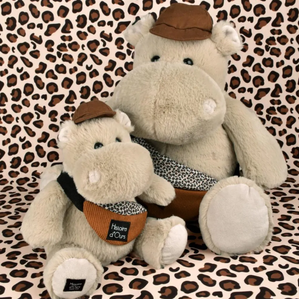 Histoire d'Ours Peluche Hippopotame HELLO BROOK beige (20 cm)