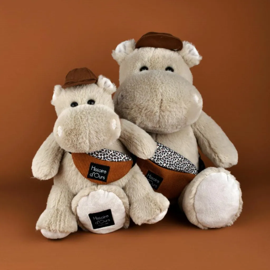 Histoire d'Ours Peluche Hippopotame HELLO BROOK beige (38 cm)