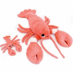 Discount Peluche Iloveyou maman et bébé Les Ptipotos Corail (48 cm) Peluche Moyenne (20-59 Cm)