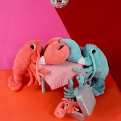 Discount Peluche Iloveyou maman et bébé Les Ptipotos Corail (48 cm) Peluche Moyenne (20-59 Cm)