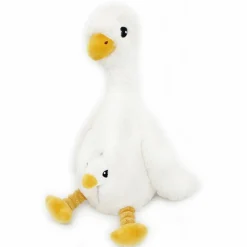 Les Déglingos Peluche Jébongou maman et bébé Les Ptipotos Blanc (36 cm)