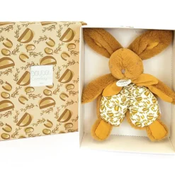 Doudou et Compagnie Peluche Lapin Doudou Pantin ocre (18 cm)