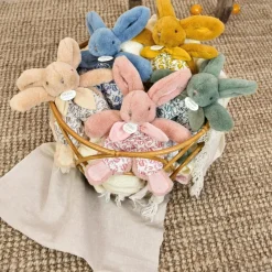 Doudou et Compagnie Peluche Lapin Doudou Pantin ocre (18 cm)