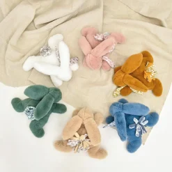 Doudou et Compagnie Peluche Lapin Doudou Pantin vert sauge (25 cm)