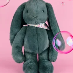 Doudou et Compagnie Peluche Lapin Fleurette Eucalyptus (50 cm)