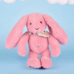 Doudou et Compagnie Peluche Lapin Fleurette Grenadine (25 cm)