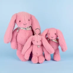 Doudou et Compagnie Peluche Lapin Fleurette Grenadine (50 cm)