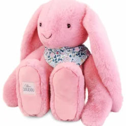 Doudou et Compagnie Peluche Lapin Fleurette Grenadine (50 cm)