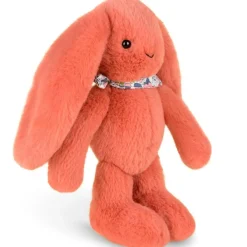 Doudou et Compagnie Peluche Lapin Fleurette Terracotta (25 cm)