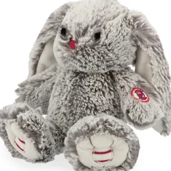 New Peluche lapin gris prestige Leo (24 cm) Peluche Moyenne (20-59 Cm)