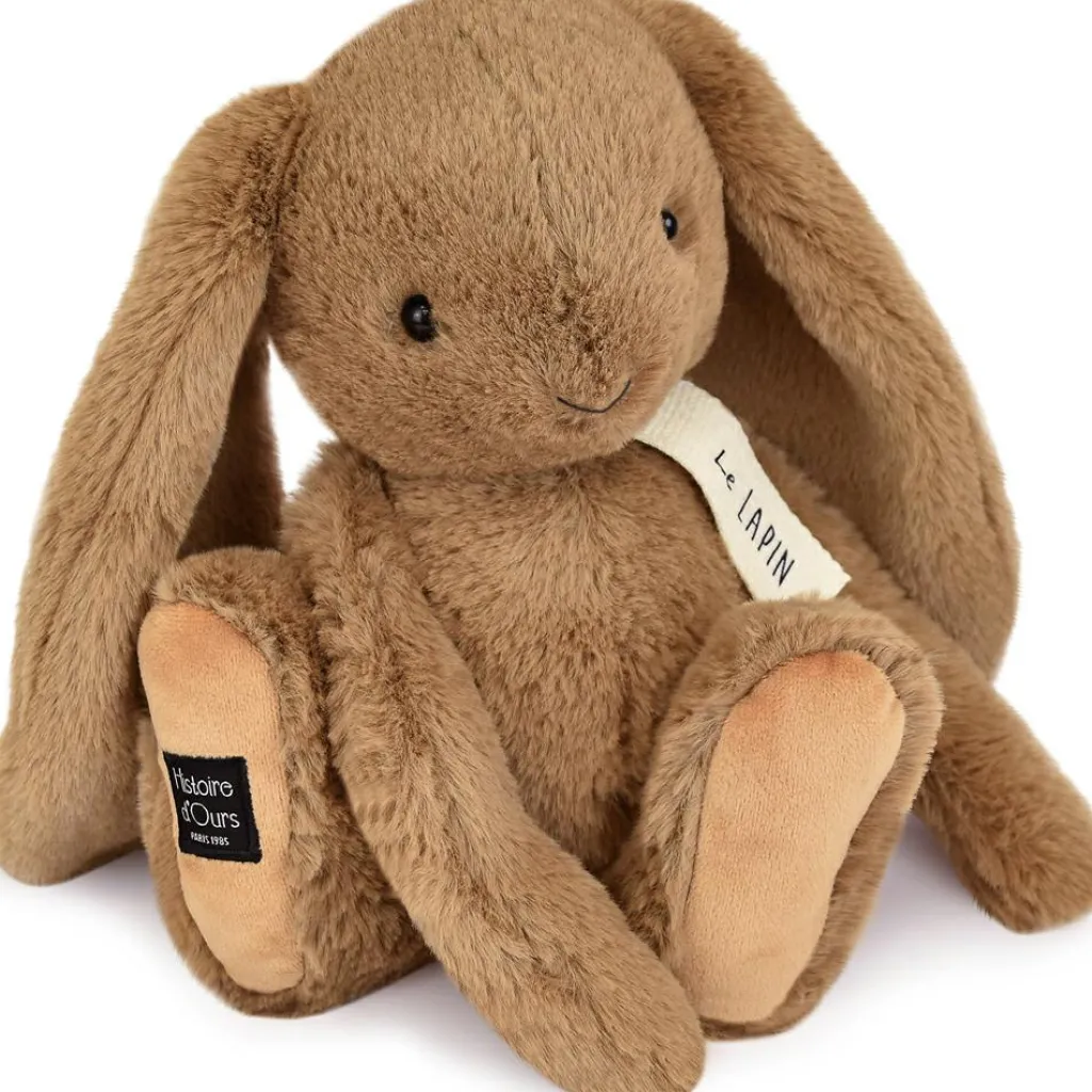 Histoire d'Ours Peluche Le Lapin noisette (32 cm)