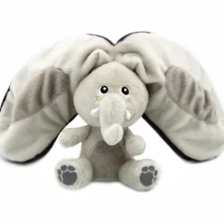 Les Déglingos Peluche Les Flipetz Velvet l'éléphant-aubergine
