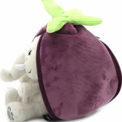Les Déglingos Peluche Les Flipetz Velvet l'éléphant-aubergine