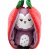 New Peluche Les Flipetz Violet la chouette-fraise Petite Peluche (< 20 Cm)
