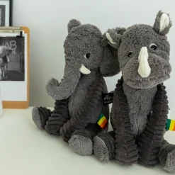 Les Déglingos Peluche Les Ptipotos Dimoitou l'éléphant gris (35 cm)