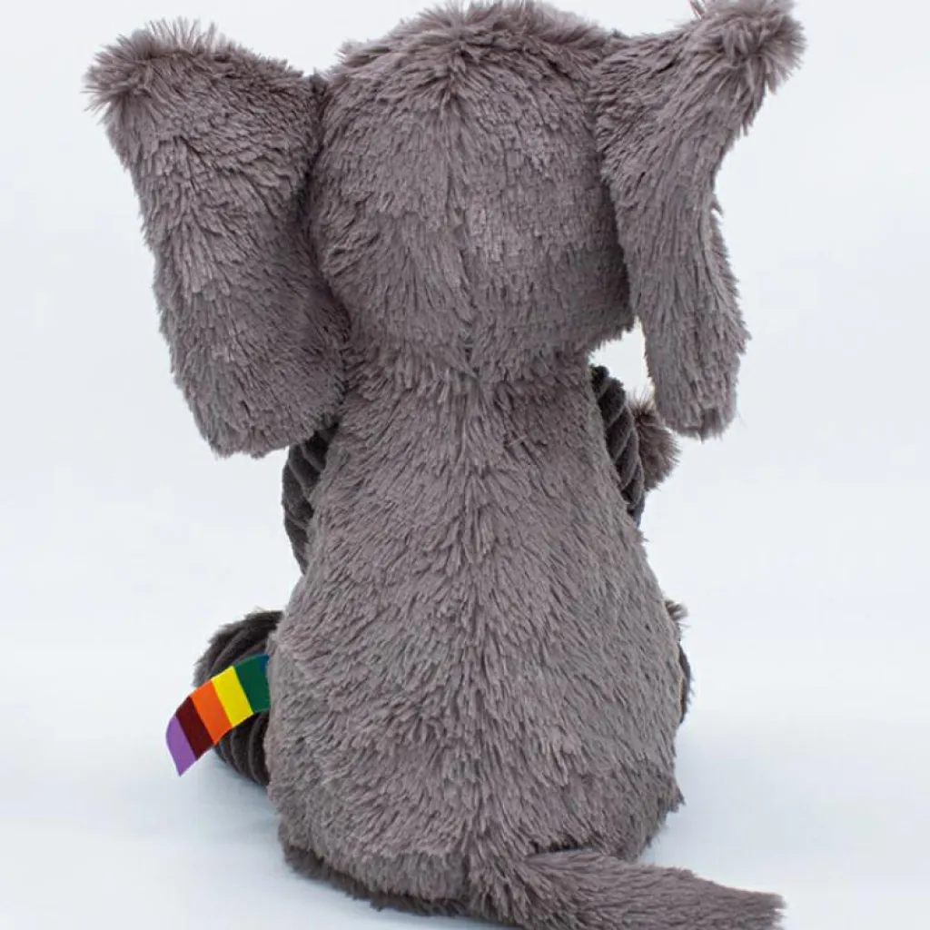 Les Déglingos Peluche Les Ptipotos Dimoitou l'éléphant gris (35 cm)