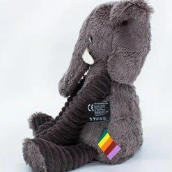 Les Déglingos Peluche Les Ptipotos Dimoitou l'éléphant gris (35 cm)