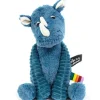 Outlet Peluche Les Ptipotos Grobisou le rhinocéros bleu (26 cm) Peluche Moyenne (20-59 Cm)