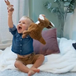 New Peluche Les Ptipotos Kangourou cassonade (33 cm) Peluche Moyenne (20-59 Cm)