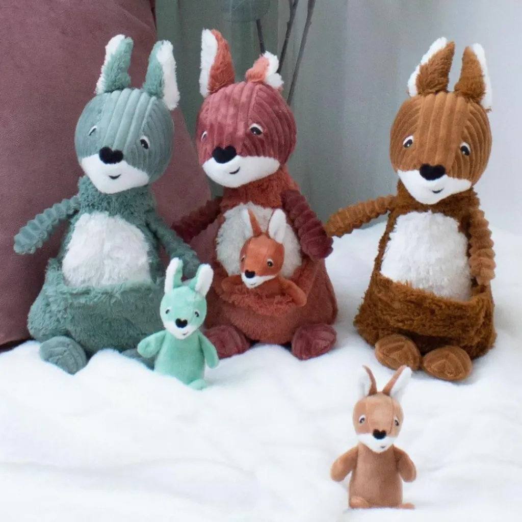 New Peluche Les Ptipotos Kangourou cassonade (33 cm) Peluche Moyenne (20-59 Cm)