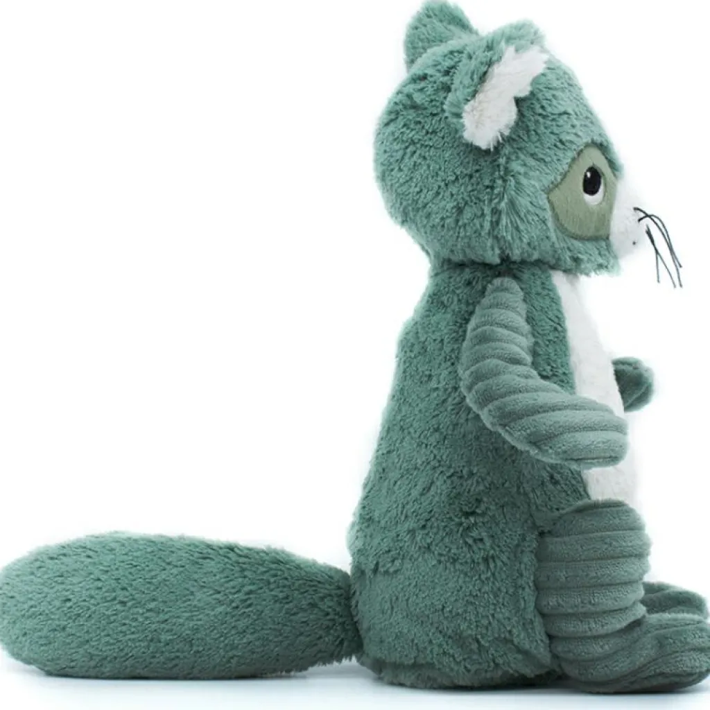 Les Déglingos Peluche Les Ptipotos Netoitou le raton laveur vert (26 cm)