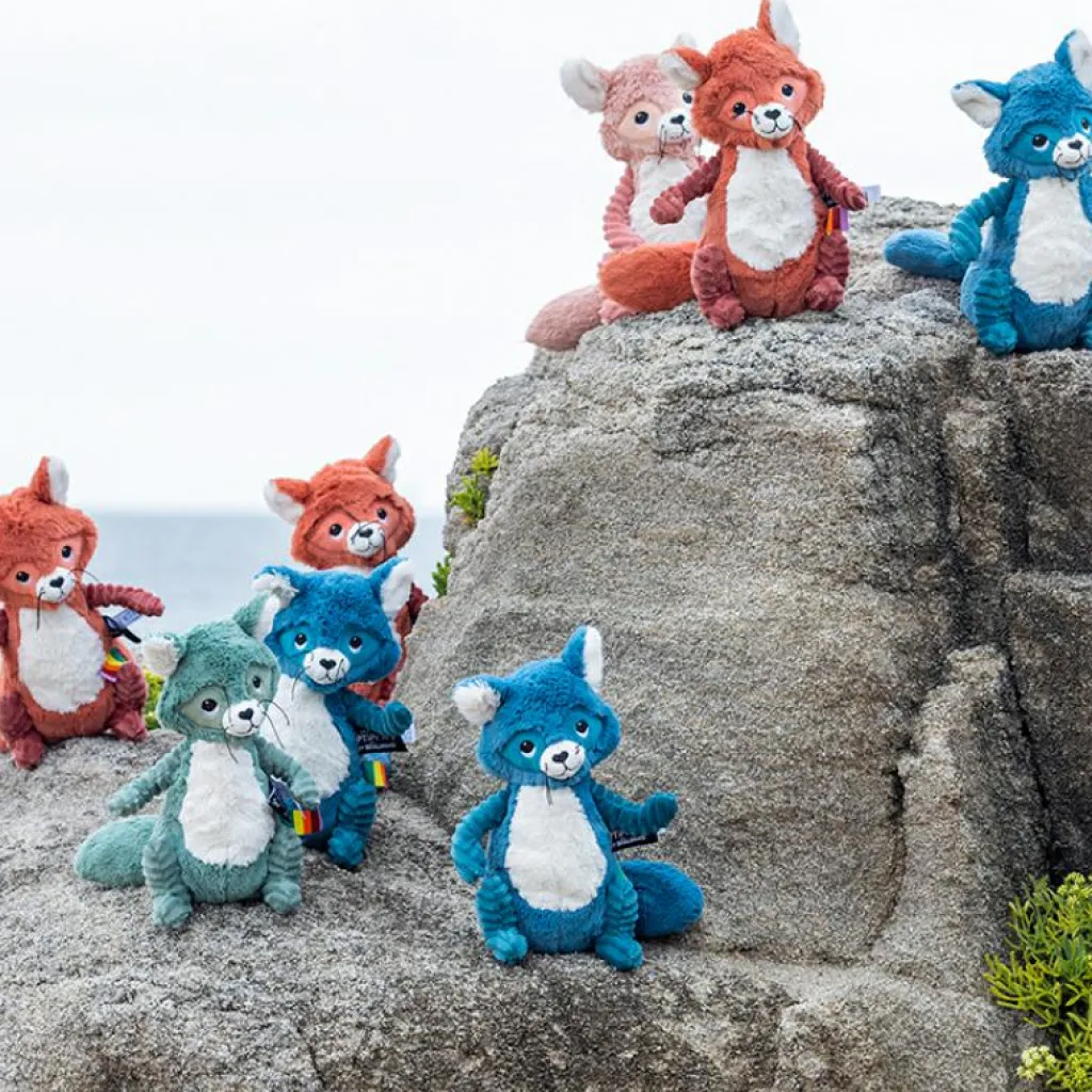 Les Déglingos Peluche Les Ptipotos Netoitou le raton laveur vert (26 cm)