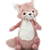 Les Déglingos Peluche Les Ptipotos Netoitou le raton laveur rose (26 cm)