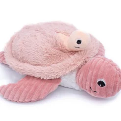Les Déglingos Peluche Les Ptipotos Sauvenou maman et bébé tortue rose (29 cm)