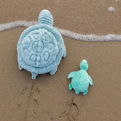 Les Déglingos Peluche Les Ptipotos Sauvenou maman et bébé tortue menthe (29 cm)