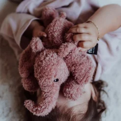 Best Peluche lumineuse George l'éléphant vieux rose - Reconditionné Veilleuse Peluche