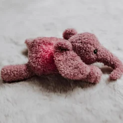 FLOW Peluche lumineuse George l'éléphant vieux rose