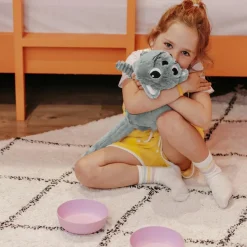 Peluche Miaou le chat maman et bébé menthe (32 cm) Peluche Moyenne (20-59 Cm)