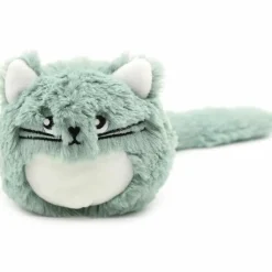 Peluche Miaou le chat maman et bébé menthe (32 cm) Peluche Moyenne (20-59 Cm)