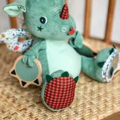 Lilliputiens Peluche multi-activités Joe le dragon