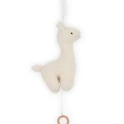 Jollein Peluche musicale Lama blanc