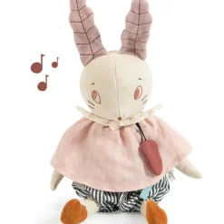 Moulin Roty Peluche musicale Lapin Après la pluie (36 cm)