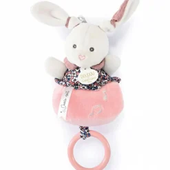 Doudou et Compagnie Peluche musicale Lapin Boh'aime (20 cm)