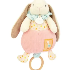 Doudou et Compagnie Peluche musicale Lapin Ciboulette Dans mon jardin (20 cm)