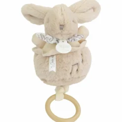 Doudou et Compagnie Peluche musicale Lapin Doudou beige (20 cm)