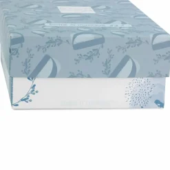 Doudou et Compagnie Peluche musicale Lapin Doudou bleu (20 cm)