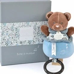 Doudou et Compagnie Peluche musicale Ours Boh'aime (20 cm)