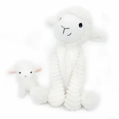 Peluche Olou maman et bébé Les Ptipotos Blanc (31 cm) Peluche Moyenne (20-59 Cm)