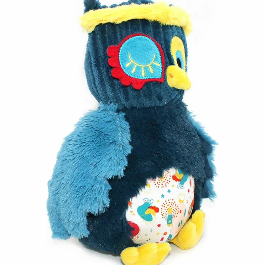 Les Déglingos Peluche original Astros le Hibou (23 cm)