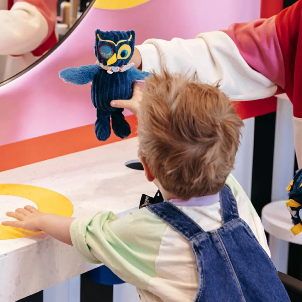 Les Déglingos Peluche original Astros le Hibou (23 cm)