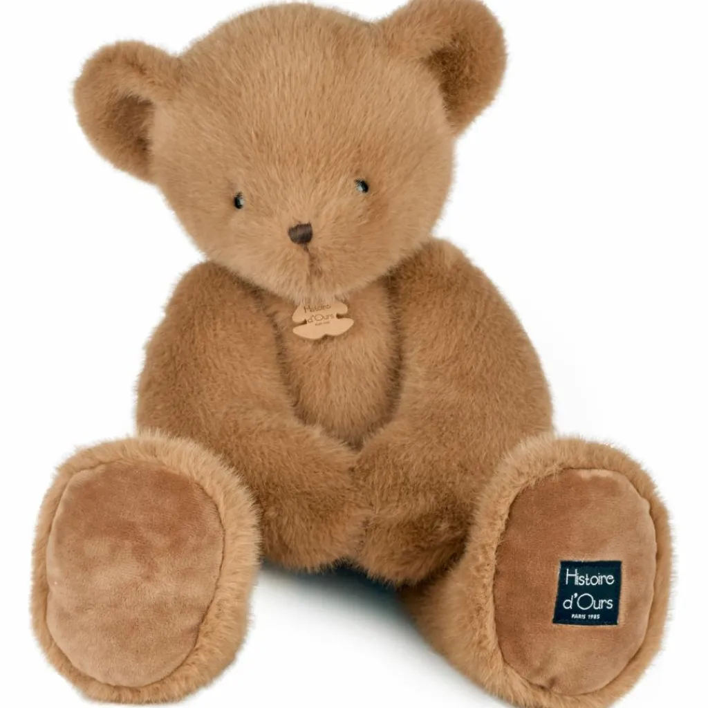 Outlet Peluche ours Clémentin Praline Cacahuète (60 cm) Grande Peluche (60 Cm Et +)