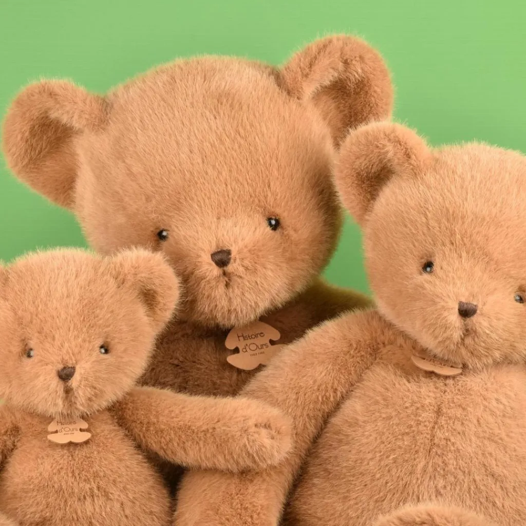 Outlet Peluche ours Clémentin Praline Cacahuète (60 cm) Grande Peluche (60 Cm Et +)